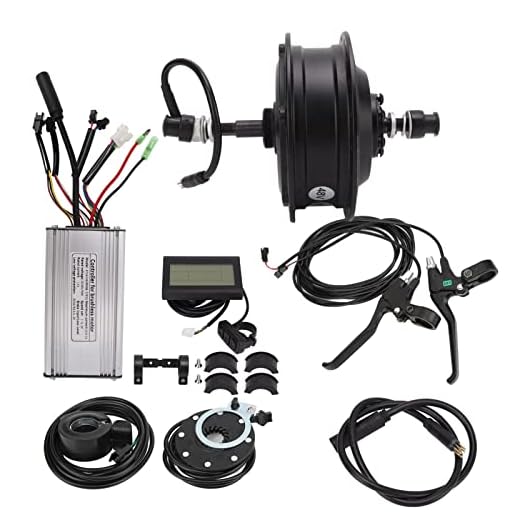 Vbestlife Kit de motor de cubo de roda, kit de conversão de roda traseira 48V 500W motor de tração traseira LCD3 Display Power Assist kit de sensor de energia para modificação de bicicleta elétrica (para raios de roda 700C de 28/29")