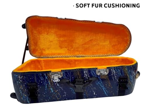 Image of MIRAJ Musical Tabla Fiberglass Case 3 Set (Dark Blue Splash)