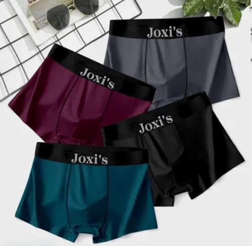 Image of Joxi's Men's Cotton Blend Trunks Pack of 4 | Soft Stretch Comfortable for Men