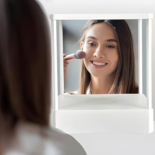 Espejo de Maquillaje Rectangular Meideli Negro miniatura 6