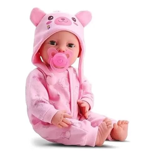 Divertoys boneca diver new born brincando de pijama menina, 4, branca