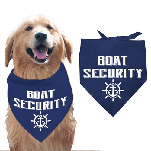 arricraft Hundehalstuch 1 Stück Bootssicherheitsankerruder Haustierschal Blaues Baumwoll Bandana Verstellbares Dreieckiges Lätzchen Waschbares Taschentuch Zubehör Für Mittelgroße