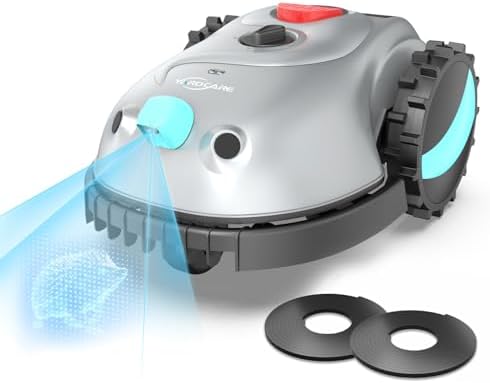 YARDCARE V100 Robot Lawn Mower with HD Vision Navigation, Smart O...