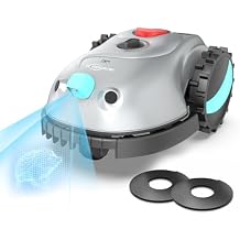 YARDCARE V100 Robot Lawn Mower with HD Vision Navigation, Smart Obstacle Detection, Collision Sensors, Adjustable Cutting Height, Low-Noise OperationPerfect for Small Lawns up to 1,600 sq ft.