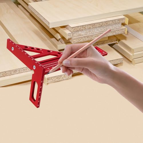 Aluminum Woodworking Square Multipurpose Measuring Ruler High Precisions Tool With Clear Scale For & Professional Use Aluminum Square - Image 9
