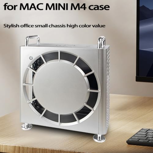 Funda protectora Mac Mini M4 vertical para organizar escritorios de estudio 6