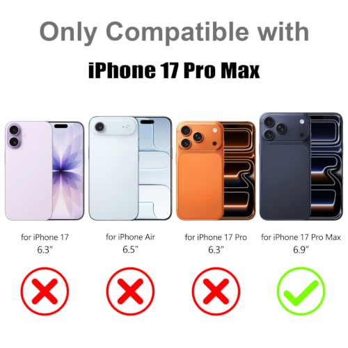Image of Magnetic for iPhone 17 Pro Max Case with 360 Stand [Compatible with Magsafe] [Fluorescent Design] [1 Screen Protector] Slim Translucent Matte Case for iPhone 17 Pro Max 6.9 inch, Desert