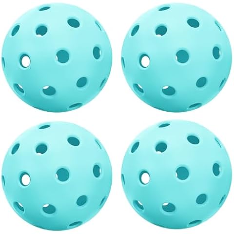 MOONHILL Pickleball Balls for Women, Men, Girls, 4Packs 40-Holes Pickleball Balls High Bounce Ture Flight & Fast Pickleball Accessories Set Ideal for Pickleball Lovers Gifts Cover