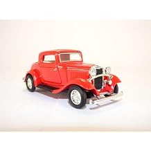 1932 3-Window Coupe Red 1/43 Diecast Model Car by Road Signature 94231r