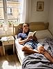 Bresdk Men's Pyjamas Set Checked Short Sleeve Pjs Two-Piece Soft Loungewear Comfortable Sleepwear Summer Nightwear with Pockets Blue 3XL #3