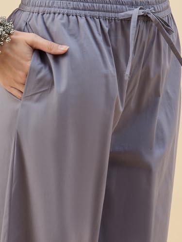 Image of Nermosa Women's Loose Cotton Relaxed Fit Palazzo