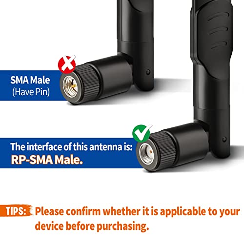 image for Bingfu 4G LTE Cellular Trail Camera Antenna 8dBi RP-SMA Male Antenna (