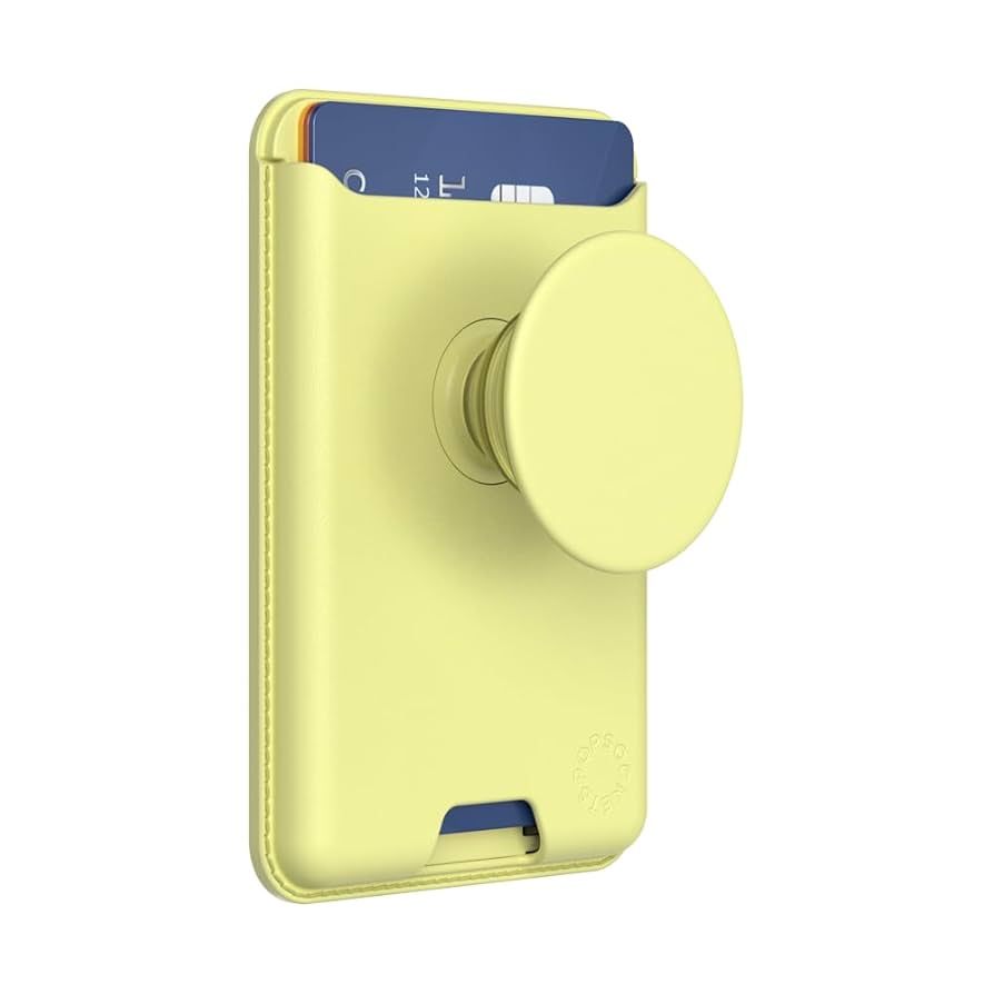 バターイエロー スマホホルダー POPWALLET Amazon.com: PopSockets Phone Wallet with Expanding Grip and