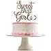 Rose Gold Glittery Sweet Baby Girl Cake Topper for Baby Shower Party,Baby Shower Cake Topper Decor