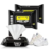 Pousbo White Shoe Quick Wipes, 2023 New Disposable Shoe Sneaker Cleaner Wipes, Portable Instant Sole