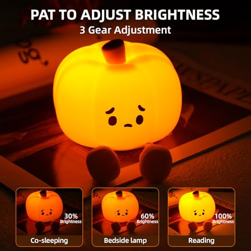 Lámpara de Noche Calabaza de Silicona para Niños miniatura 2