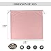 HAMBOLY 100% Cotton Bags 5 Pack Dust Cover Storage Pouch with Drawstring Closure for Packaging Handbags Purses Pocketbooks Shoes Boots, Pink (21 x 19 in)