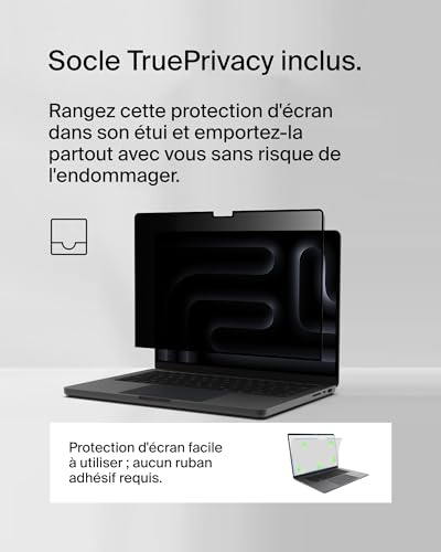 Belkin ScreenForce TruePrivacy MacBook Pro 16 M3M3M3 ProM3 MaxM2 ProM2 MaxM1 ProM1 Max OVA154ZZ - vue 10