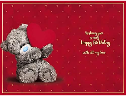 HUSBAND Me to You Bear 3D holograficzna kartka urodzinowa z hologramem