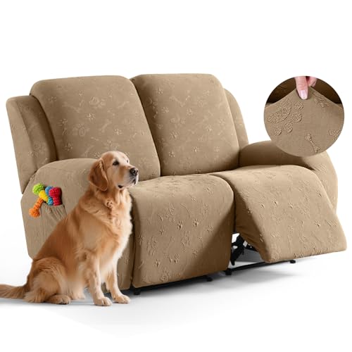 Ruaozz Loveseat Couch Covers, 6 Pieces Recliner Co...