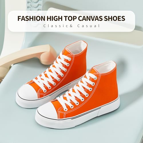 Image of hash bubbie High Top Canvas Sneakers Fashion Walking Shoes | high tops non slip on walking breathable casual comfortable lace up tennis shoes