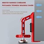 Portable Alarm Door Stopper, Portable Lock for Travel Anti Theft Blocker Stoppers Security Jammer Stopper No Drill Safety Door Stopper Security for Women, Children (Red) - Image 5