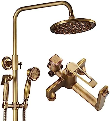 Kit de douche effet pluie en bronze antique : transformez votre salle de bain en un spa vintage