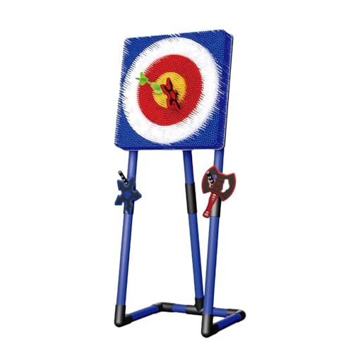 Jeu de lancer de hache en plein air avec fléchettes et hache à main, activité amusante dans le jardin pour enfants et adultes, parfait pour la famille et les fêtes
