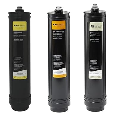 Kinetico - Set of three replacement Water Filter Cartridges (Part No. 9309A Yellow, 9306B Orange & 9428A Ivory) Pack for K2 and A200 Aquakinetic system