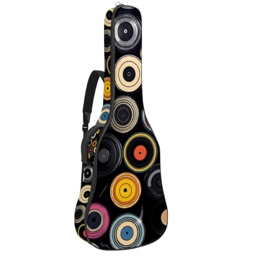 Sac pour guitare imperméable grand étui de protection imprimé disques