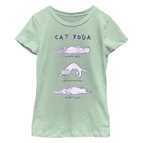 Girl's Lost Gods Cat Yoga Poses T-Shirt