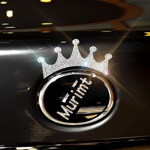 Image of Bling Rhinestone Stickers and Decals for Women Circular Emblem Crystal Jewel Stickers Car Accessories Mobile Phones Tablets Computers Notepads Water Cups Luggage Stickers Decals and Decorations