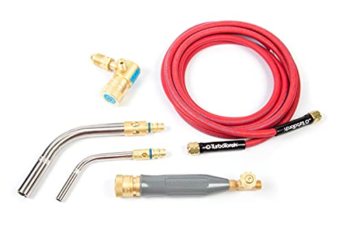 TURBOTORCH 0386-0007 LP-2 Manual Torch Kit Swirl, Propane/MAP-Pro Gases, Swirl Combustion, Soft Solders to 6