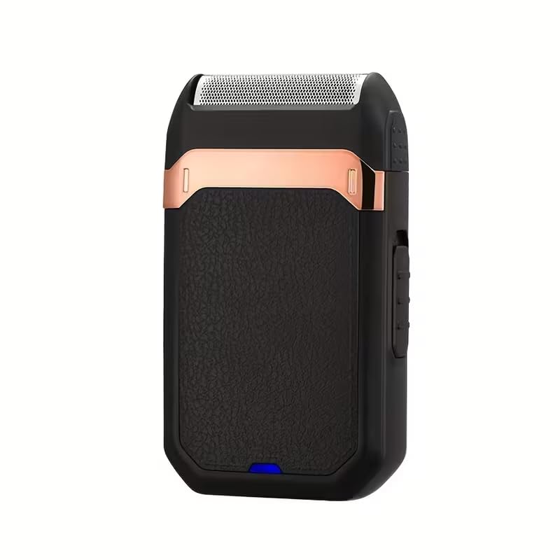 Rasoi elettrici a lamina per uomo: mini rasoio elettrico, rasoio a lamina per viso, rasoio a batteria impermeabile IPX7, per viaggi e casa, USB tipo C