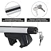 HOMCOM Juego de Barras para Techo Aluminio Universal Baca Portaequipajes Coche con...