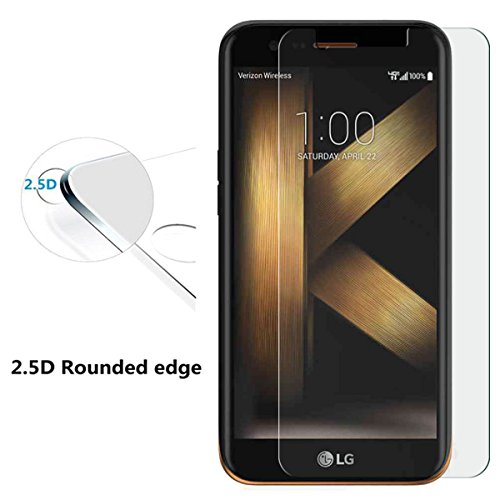 [2 Pack]Tonvizern For Lg K20 Plus/Lg K10 2017 / Lg V5 / Lg K20 V Tempered Glass Screen Protector, Anti-Scratch Ultra Clear 9H Premium 0.26Mm Hd Screen Protector Film For Lg K20 Plus #TOP3