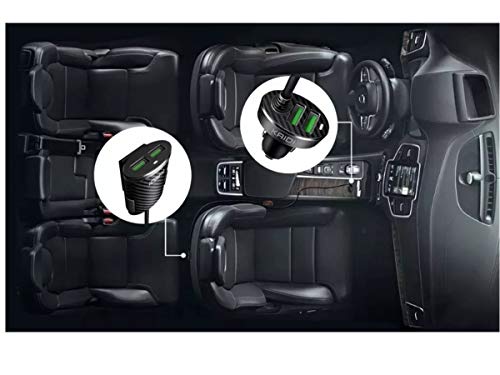 Carregador Veicular 4 Portas Usb Acendedor Extensor Para Banco Traseiro 5v/5.1a Kd-401