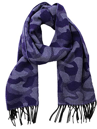 Écharpe en laine tissée en Allemagne Rotfuchs violette douce et chaude