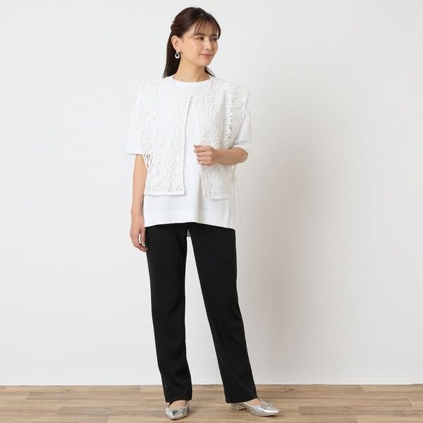 洗える・オケージョン対応・セットアップ可】テーラードジレ｜ジュニアーオンラインショップの通販｜&mall（アンドモール）三井ショッピングパーク公式通販 [ロブジェ] 一部店舗・WEB限定アイテム ラッセルレースジレ