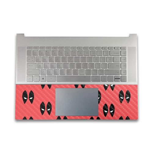 Image of Carbon Fiber Gaming Skin Compatible with HP Envy x360 16 inch (2023) - Dead Eyes Pool - Premium 3M Vinyl Protective Wrap Decal Cover - Easy to Apply | Crafted in The USA by MightySkins