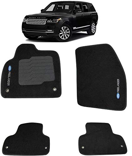 Jogo Tapete Carpete Land Rover Freelander 2 Preto 4 Peças