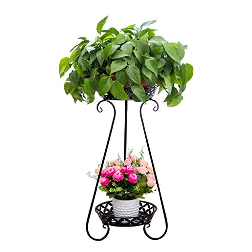 Garden Outdoors 2-Layer Flat Art Bracket for Decorative Display Stands in Garden Courtyards and Corridors Garden Décor (Color : B)