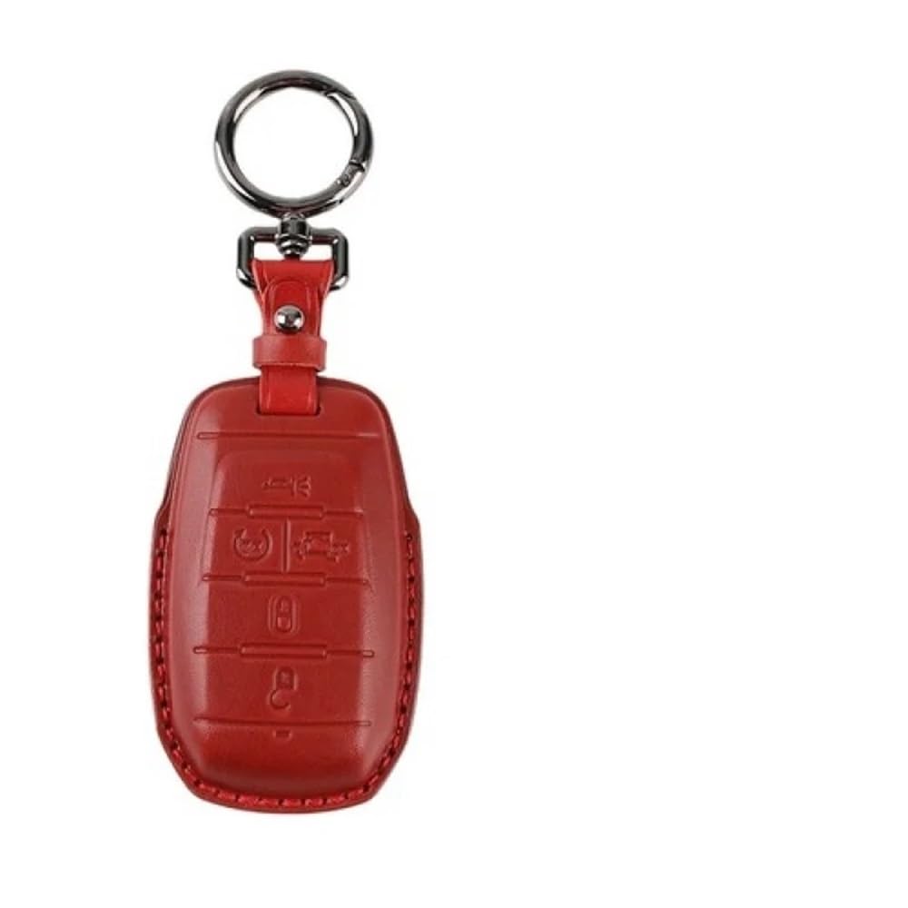 para Llave de Coche Funda para Mando a Distancia de Coche para Dodge 1500 (2019, 2020 y 2021)(Red)