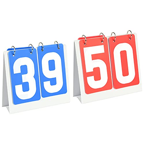 Panneau de score portable Cosmos lot de 2 en carton à 2 chiffres pour les tournois de basket