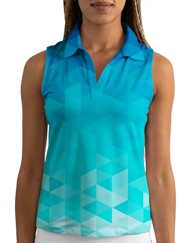 YATTA GOLF Women's Sleeveless Golf Polo - Wrinkle