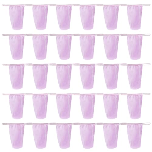 GXGM 30 bragas desechables para mujer,tangas desechables estetica ideales para salones de belleza, masajes y baños de sol.