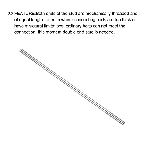 METALLIXITY 5Stk Beidseitige Stiftschraube M5 160mm 304 Edelstahl Stabschraube für Haushalt