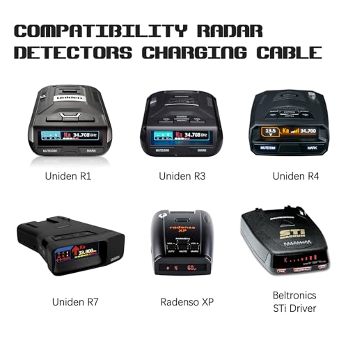 Câble d'alimentation pour détecteur de radar résout batterie faible cordon USB - 6