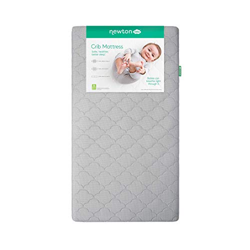 Image of Newton Baby Crib Mattress and Toddler Bed - Waterproof - Ultra-Breathable Proven to Reduce Suffocation Risk, 100% Washable, Better Than Organic, 2-Stage Removable Cover, Deluxe 5.5" Thick Grey