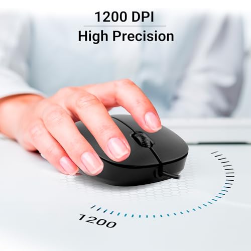 Zebronics Zeb-Power Wired USB Mouse, 3-Button, 1200 DPI Optical Sensor, Plug & Play, for Windows/Mac - Image 7